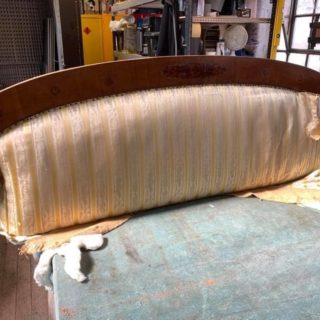 Beidermeier Sofa Stripped Back | Reupholstery Company | John Reed & Son