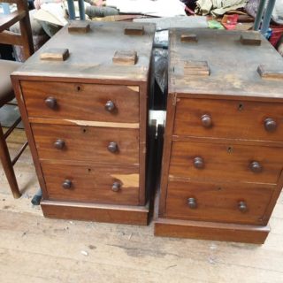 Roll Top Desk Side Drawers | French Polishers | John Reed & Son