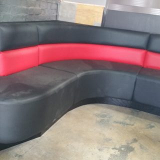 Black and Red Nightclub Seating | Commercial Furniture | John Reed & Son