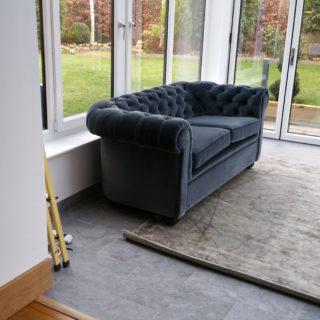 Dark Grey Chesterfield Sofa | Chair Upholsterers | John Reed & Son