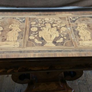 French Card Table Sanded Marquetry Veneer | Furniture Repairs | John Reed & Son