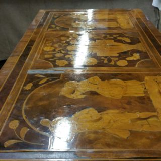Card Table Polished Marquetry Veneer | Furniture Repairs | John Reed & Son