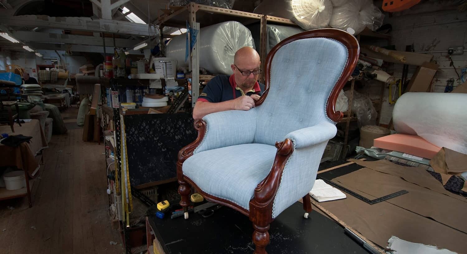 Traditional Reupholstery Techniques | Upholsterers | John Reed & Son